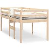 vidaXL Hoogslaper massief grenenhout 75x190 cm