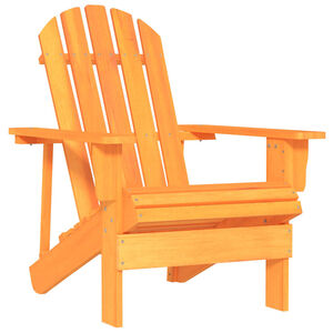 vidaXL Tuinstoel Adirondack massief vurenhout oranje