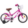 vidaXL Kinderfiets 12 Inch voor 2-4 jaar oud Donkerroze
