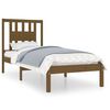 vidaXL Bedframe massief hout honingbruin 75x190 cm