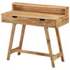vidaXL Bureau 100x45x90 cm massief ruw mangohout