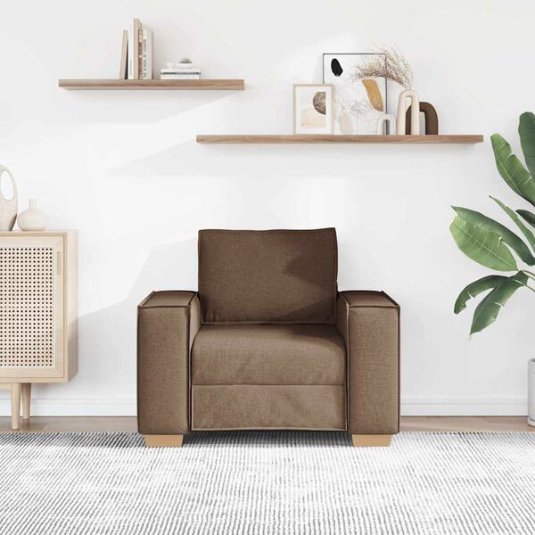 vidaXL Sofa Stoel Bruin 60 cm Stof