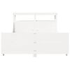 vidaXL Bedframe zonder matras massief grenenhout wit 120x200 cm