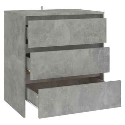 vidaXL Dressoir 70x41x75 cm bewerkt hout betongrijs