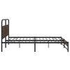 vidaXL Bedframe zonder matras metaal bruin eikenkleur 183x213 cm