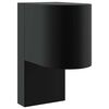 vidaXL Buiten Wandlamp Zwart 12 x 7 x 15 cm Roestvrij staal