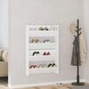 vidaXL Wandschoenenkasten 2 st 80x18x60 cm spaanplaat wit