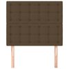 vidaXL Hoofdbord donkerbruin 80x5x118/128 cm stof