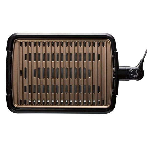 GEORGE FOREMAN Barbecuegrill rookvrij L koperkleurig