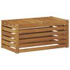 vidaXL Buitenstoolbank Massief Acaciahout Naturel 79 x 43 x 37 cm