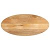 vidaXL Tafelblad ovaal 100x50x2,5 cm massief mangohout