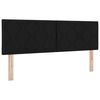 vidaXL LED Hoofdbord Zwart 160 cm Stof