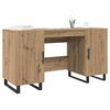 vidaXL Bureau artisanaal eikenkleurig 140 x 50 x 75 cm Bewerkt hout