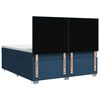 vidaXL Boxspring met matras stof blauw 180x200 cm
