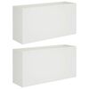 vidaXL Plantenbak 2 st Wit 100 x 30 x 40 cm Koudgewalst staal
