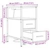 vidaXL Nachtkastje met lade Sonoma Eiken 30 x 48 x 61 cm Bewerkt hout