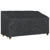 vidaXL Tuinbankhoes Zwart 175 x 85 x 65 / 94 cm 420D Oxford Stof