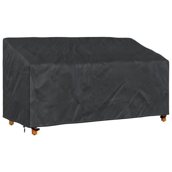vidaXL Tuinbankhoes Zwart 175 x 85 x 65 / 94 cm 420D Oxford Stof