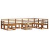 vidaXL Buiten bankenset 9 pcs Naturel Massief Acaciahout