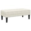 vidaXL Bank met kussen Cr&egrave;me 113 x 57 x 39 cm Fluweel