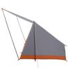 vidaXL Camping Tent met dak Grijs en Oranje 223 x 163 x 130 cm taft