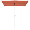 vidaXL Parasol met aluminium paal 180x110 cm terracottakleurig