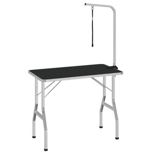 vidaXL Hondentrimtafel verstelbaar met 1 lus