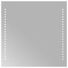 vidaXL LED Badkamer Spiegel Transparant 40 x 40 cm gehard glas