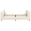 vidaXL Bedframe voor kinderen met hoofdbord Cr&egrave;me 90 x 200 cm