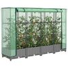 vidaXL Plantenbak verhoogd met kashoes 160x40x123 cm rattanlook