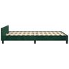 vidaXL Bedframe zonder matras 120x200 cm fluweel donkergroen