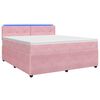 vidaXL Boxspringbed met matras Roze 160 x 200 cm Fluweel