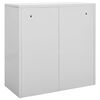 vidaXL Lockerkasten 5 st 90x45x92,5 cm staal lichtgrijs