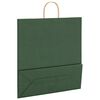 vidaXL Papieren zakken 50 st met hengsels 45x17x48 cm groen