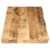 vidaXL Tafelblad met natuurlijke rand 110x40x3,8 cm massief mangohout