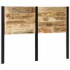 vidaXL Hoofdeinde 140 cm massief hout mango en ijzer