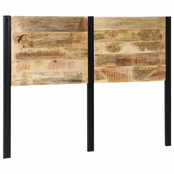 vidaXL Hoofdeinde 140 cm massief hout mango en ijzer