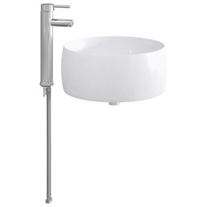 vidaXL Badkamer Waskom Chroom 38,5 x 38,5 x 16 cm Metaal