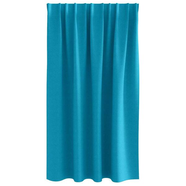 vidaXL Zwart-out Gordijnen met Ringen 2 pcs Turquoise 140 x 140 cm