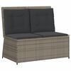 vidaXL 7-delige Loungeset met kussens poly rattan grijs