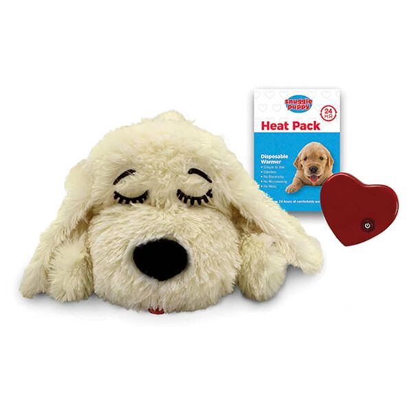 Snuggle Puppy Hondenknuffel met hartslag blond