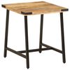 vidaXL Bijzettafel 45x45x50 cm massief mangohout en ijzer