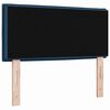 vidaXL LED Hoofdbord met LED -striplichten Blauw 90 cm Stof