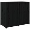vidaXL Keukenkast voor buiten 106x55x92 cm massief grenenhout zwart