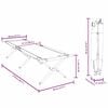 vidaXL Opvouwbaar Camping Bed Blad Bossen 210 x 80 x 46 cm Oxford stof