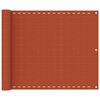 vidaXL Balkonscherm 75x600 cm HDPE oranje