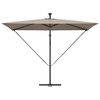 vidaXL Parasol Taupe 294 x 200 x 270 cm Polyester en Aluminium