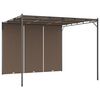 vidaXL Tuinprieel met zijgordijn 3x3x2,25 m taupe