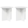vidaXL Plantenstandaard 2 st Hoogglans Wit 40 x 40 x 40 cm