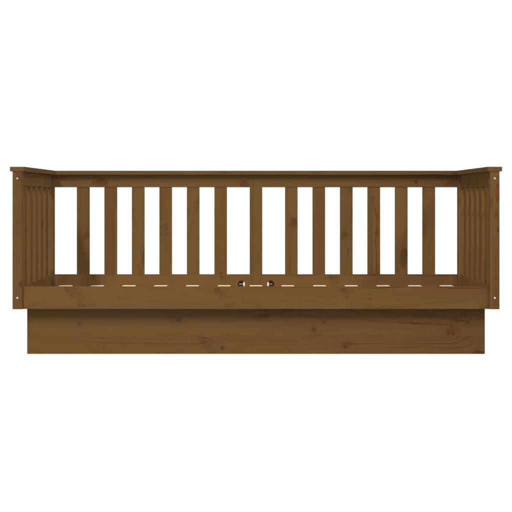 vidaXL Slaapbank 75x190 cm massief grenenhout honingbruin